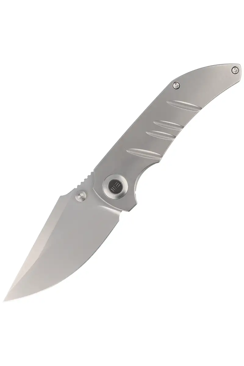 Nóż składany WE Knife Riff-Raff Polished Bead Blasted Titanium, Polished Bead Blasted CPM 20CV by Matthew Christensen (WE22020B-