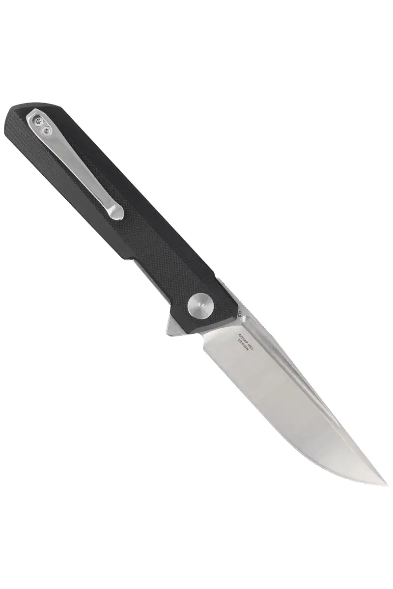 Nóż składany Bestechman Dundee Black G10, Stonewash / Satin D2 by Ostap Hel (BMK01A)