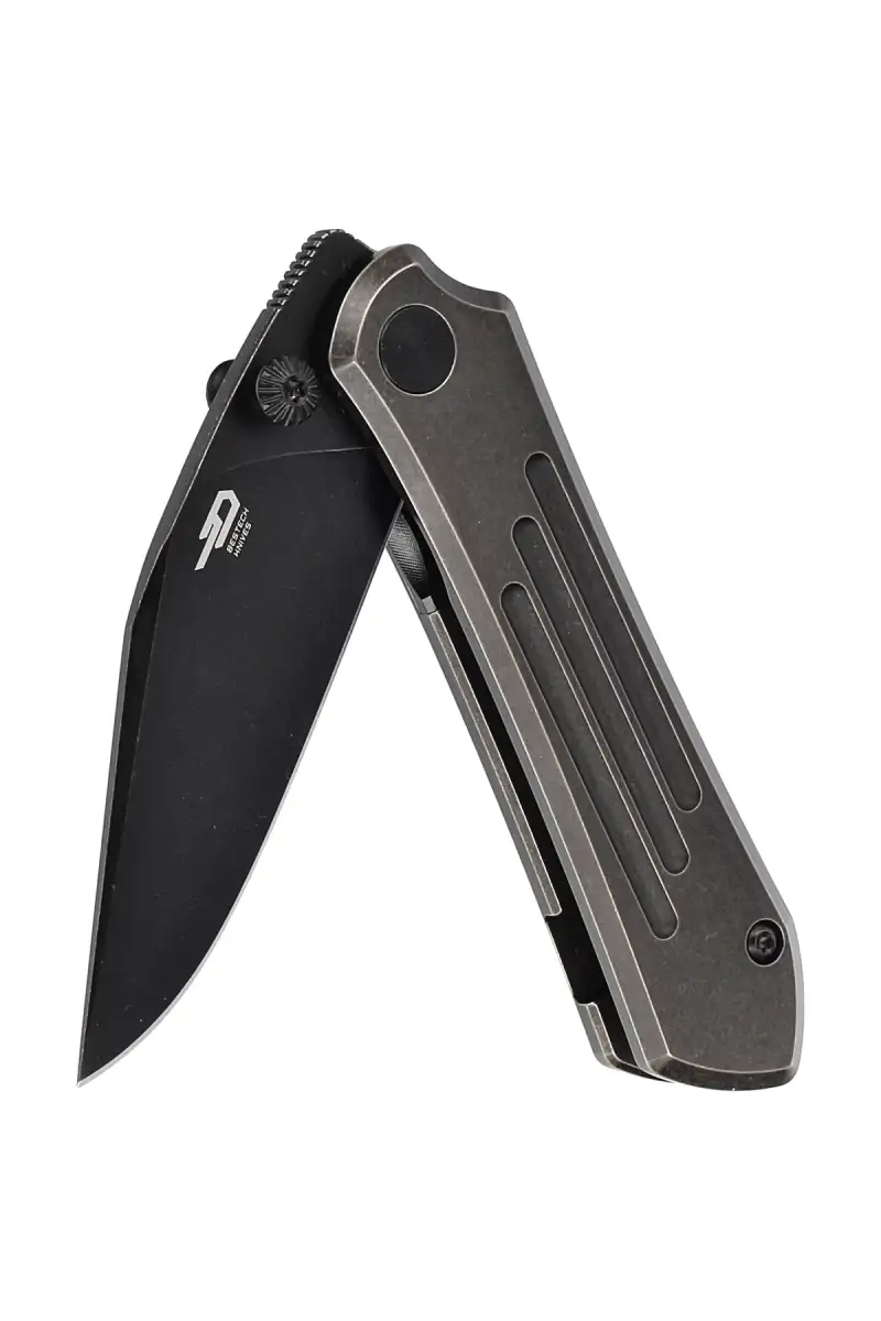 Nóż składany Bestech Icarus Black Stonewash Titanium, Black Stonewashed M390 by Nick Rogers (BT2302B)
