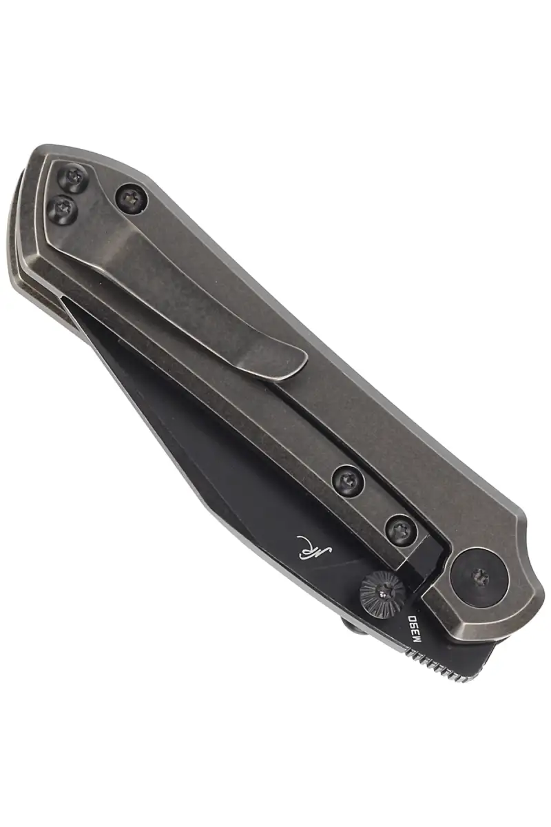 Nóż składany Bestech Icarus Black Stonewash Titanium, Black Stonewashed M390 by Nick Rogers (BT2302B)