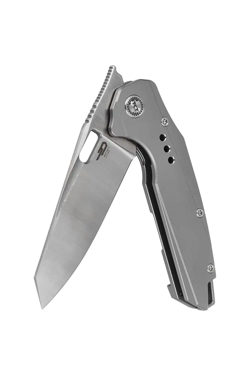 Nóż składany Bestech Nyxie Grey Titanium, Stonewashed/Satin CPM S35VN by Todd Knife and Tool (BT2209A)