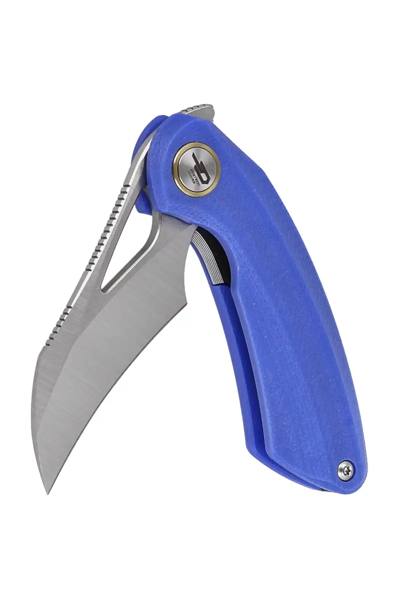 Nóż składany Bestech Bihai Blue G10, Stonewashed/Satin 14C28N by Ostap Hel (BG53D-1)