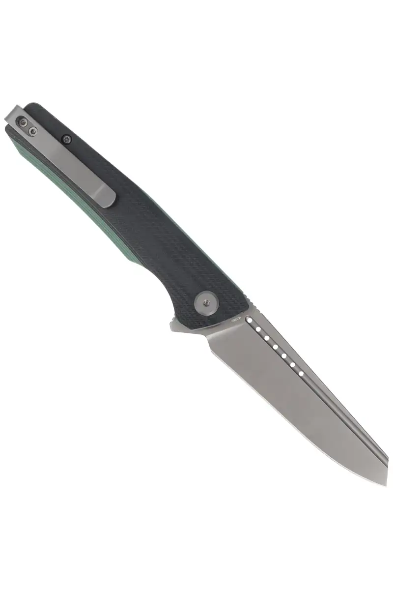 Nóż składany Bestech Slyther Black / Green G10, Grey Titanized 14C28N (BG51D)
