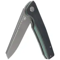 Nóż składany Bestech Slyther Black / Green G10, Grey Titanized 14C28N (BG51D)