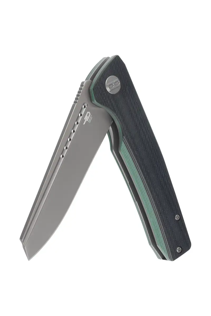 Nóż składany Bestech Slyther Black / Green G10, Grey Titanized 14C28N (BG51D)