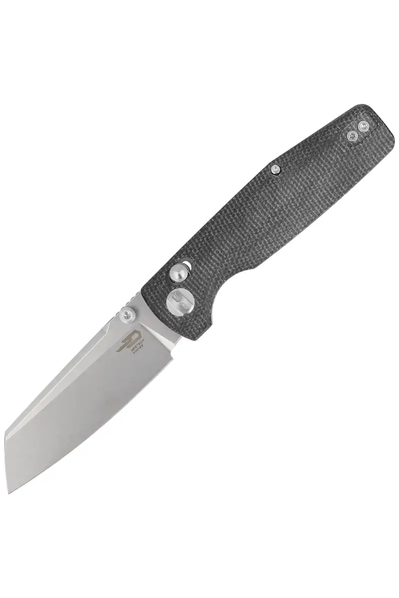 Nóż składany Bestech Slasher Black Micarta, Stonewashed D2 (BG43A-1)