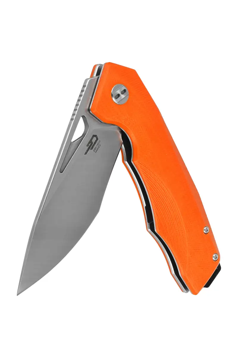 Nóż składany Bestech Toucan Orange G10, Stonewashed / Satin D2 (BG14D-1)