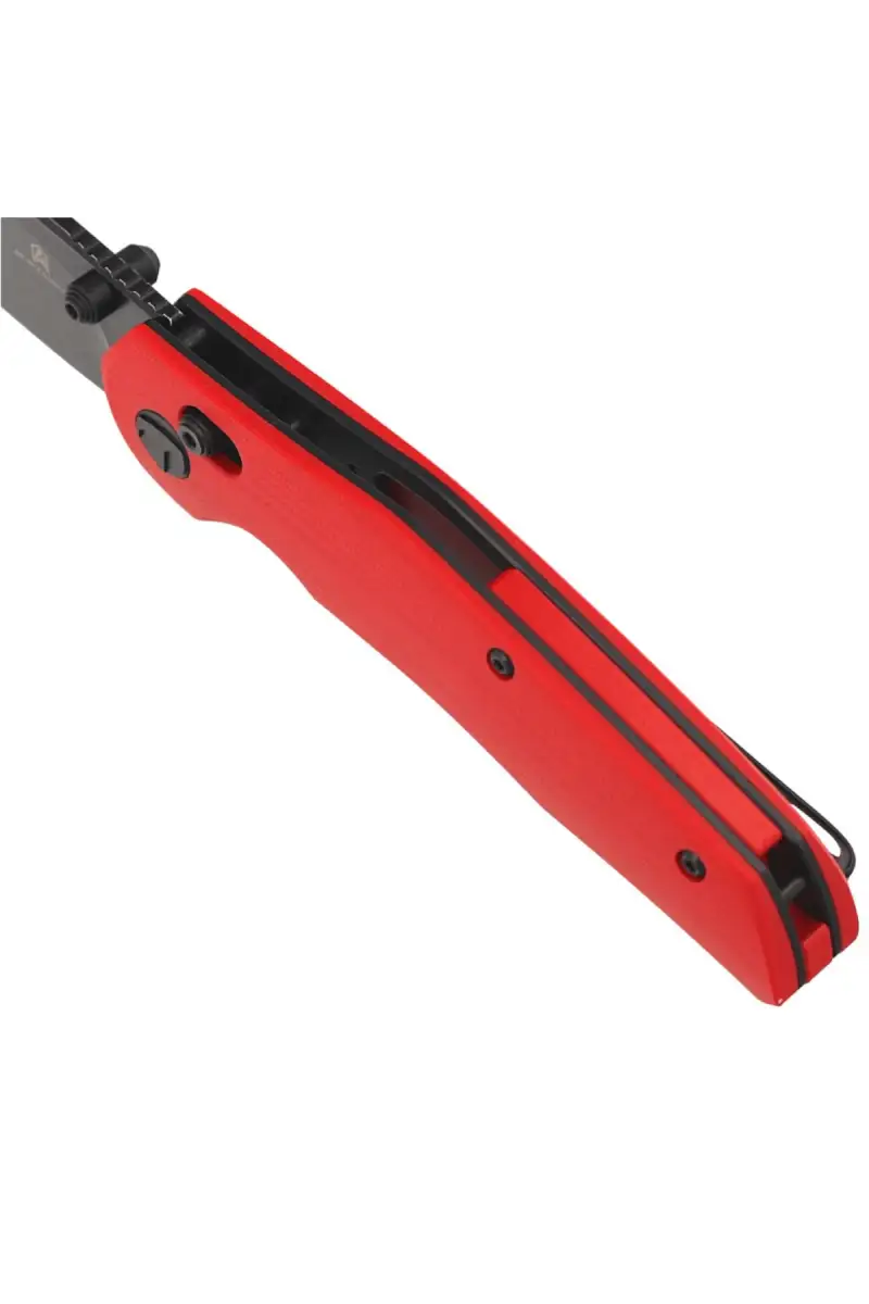 Nóż składany Bestechman Ronan Red G10, Black Titanized Stonewashed 14C28N (BMK02J)