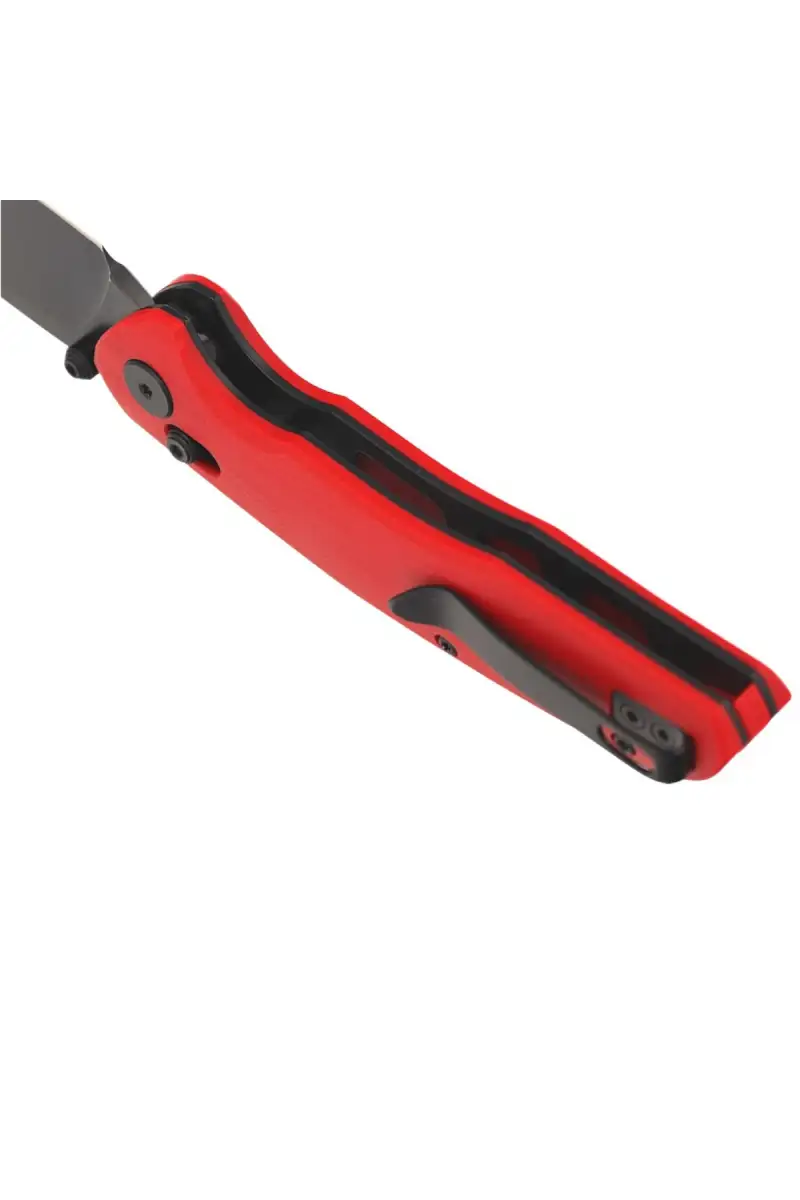 Nóż składany Bestechman Ronan Red G10, Black Titanized Stonewashed 14C28N (BMK02J)