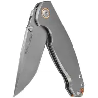 Nóż składany Viper Katla Gray Titanium, Stonewashed M390 by Jesper Voxnæs (V5982TI)